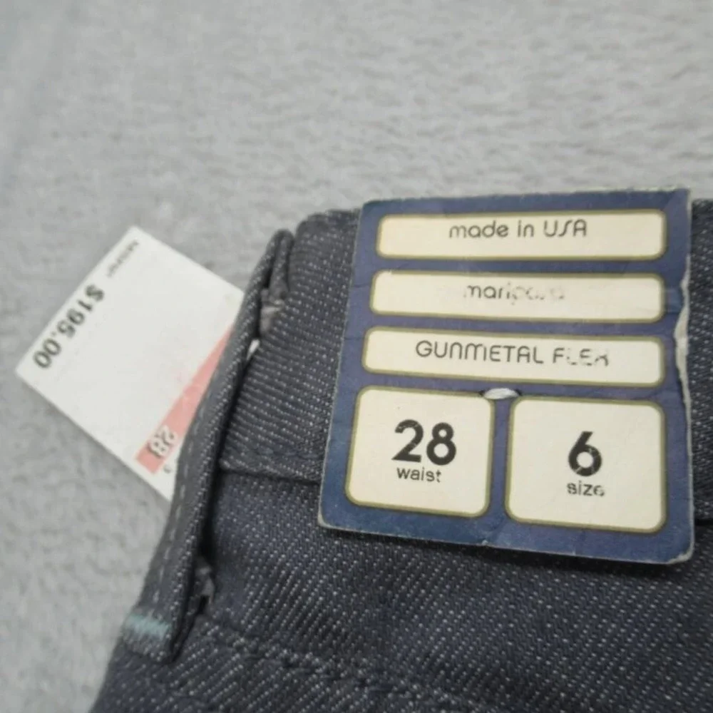 Agave Nectar Mariposa Jeans Women 28‎ Flex Denim Straight Boot UAS Made $198 NEW